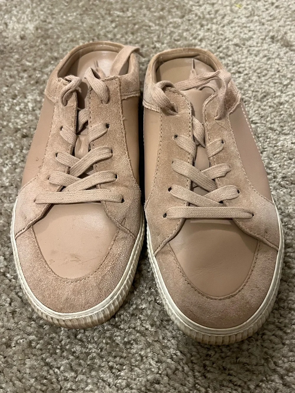Vince Kess Backless leather and suede sneaker 7